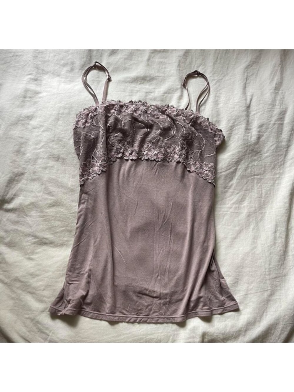 Y2K Jezebel lacy cami top